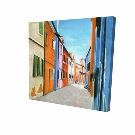 FONDO 16 x 16 in. Colorful Houses In Italy-Print on Canvas FO2785602
